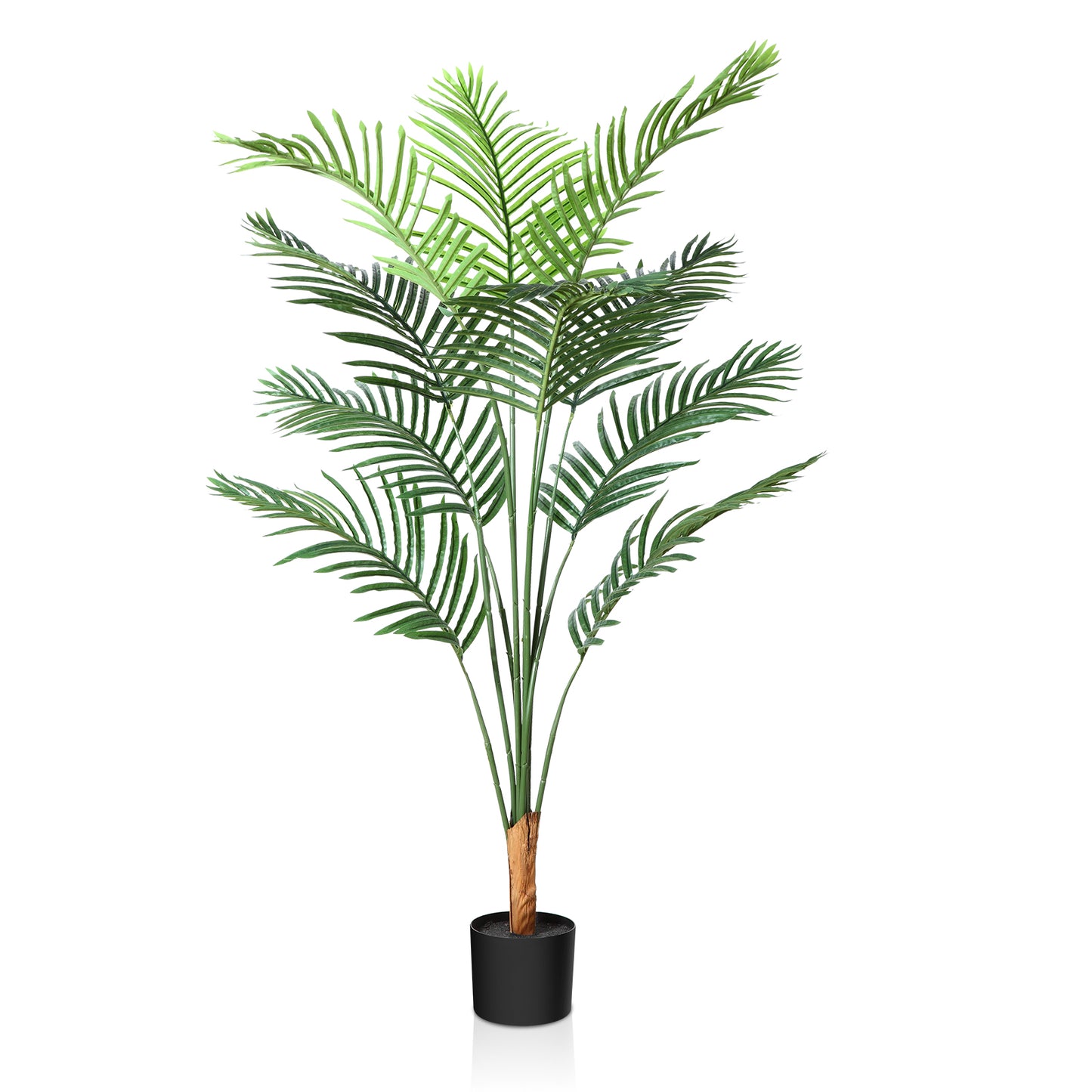 CROSOFMI Artificial Areca Palm Tree 4.5Feet Fake Tropical Palm Plant,Perfect Faux Dypsis Lutescens Plants in Pot for Indoor Outdoor Home Office Garden Modern Decoration Housewarming Gift