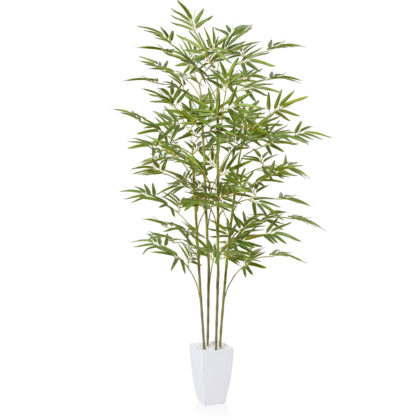 CROSOFMI Artificial Plants Indoor Fake Tall Bamboo Tree Large Faux Plants With Plastics Pots for Outdoor Modern Home Office Decoration
