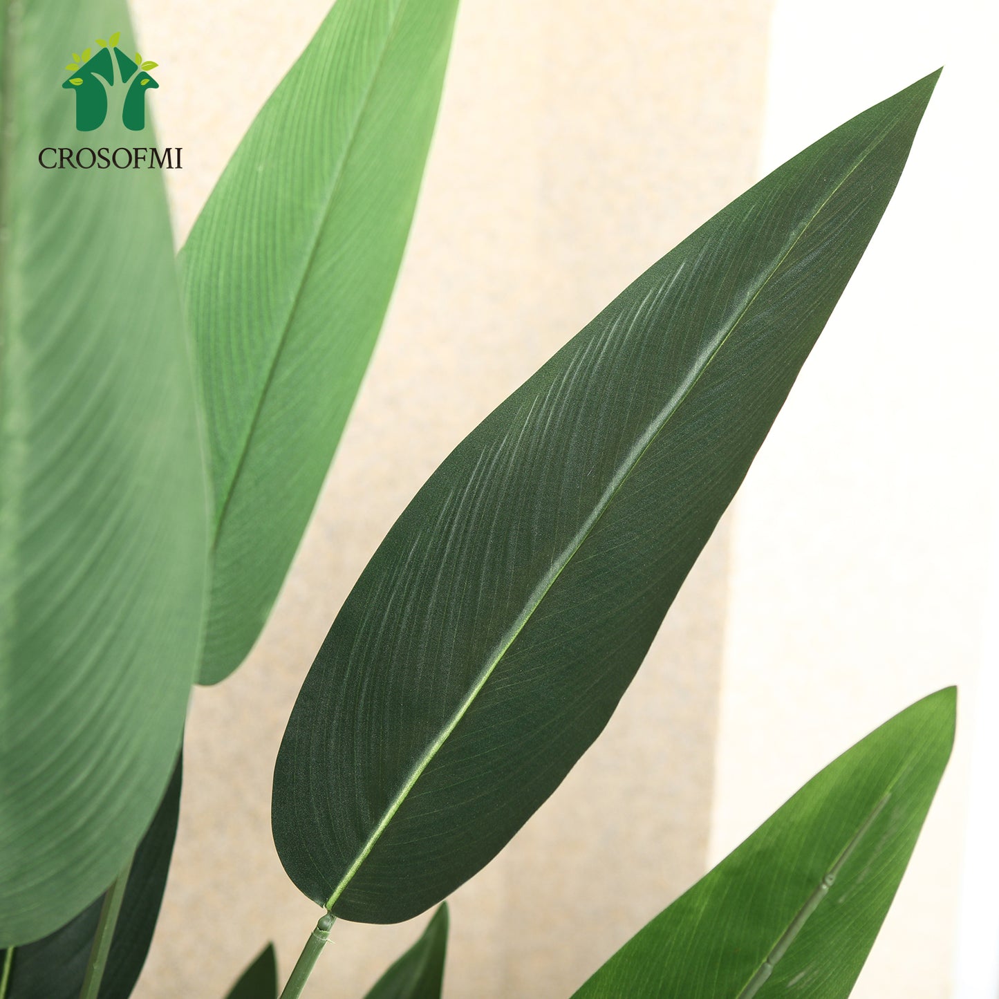 CROSOFMI Artificial Canna Lily Tree 6 Feet Fake Tropical Palm Tree with 28 Trunks,Perfect Large Faux Silk Plants in Pot for Indoor Outdoor Home Office Garden Modern Decoration Housewarming Gift