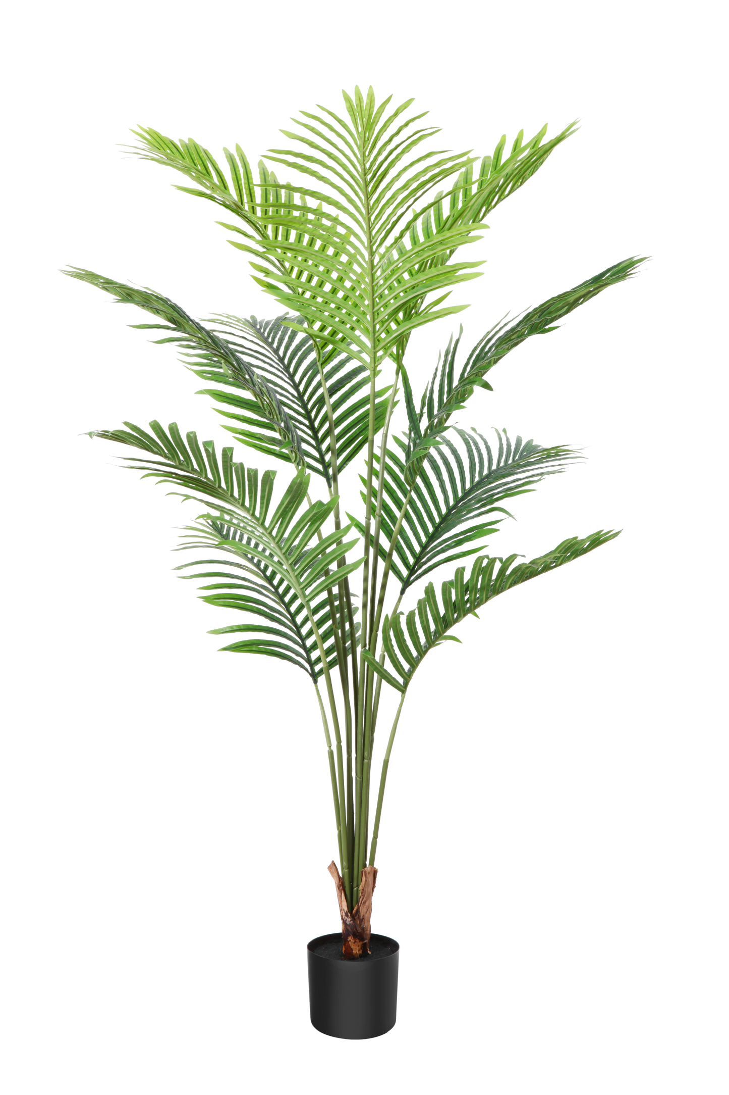 CROSOFMI Artificial Areca Palm Tree 5 Feet Fake Tropical Palm Tree,Perfect Faux Dypsis Lutescens Plants in Pot for Indoor Outdoor Home Office Garden Modern Decoration Housewarming Gift