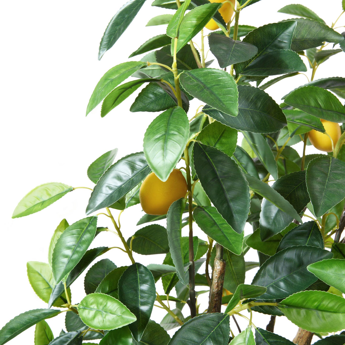 CROSOFMI Artificial Plants Indoor Tall Fake Lemon Tree Large Faux Plants With Plastics Pots for Outdoor Modern Home Office Decoration