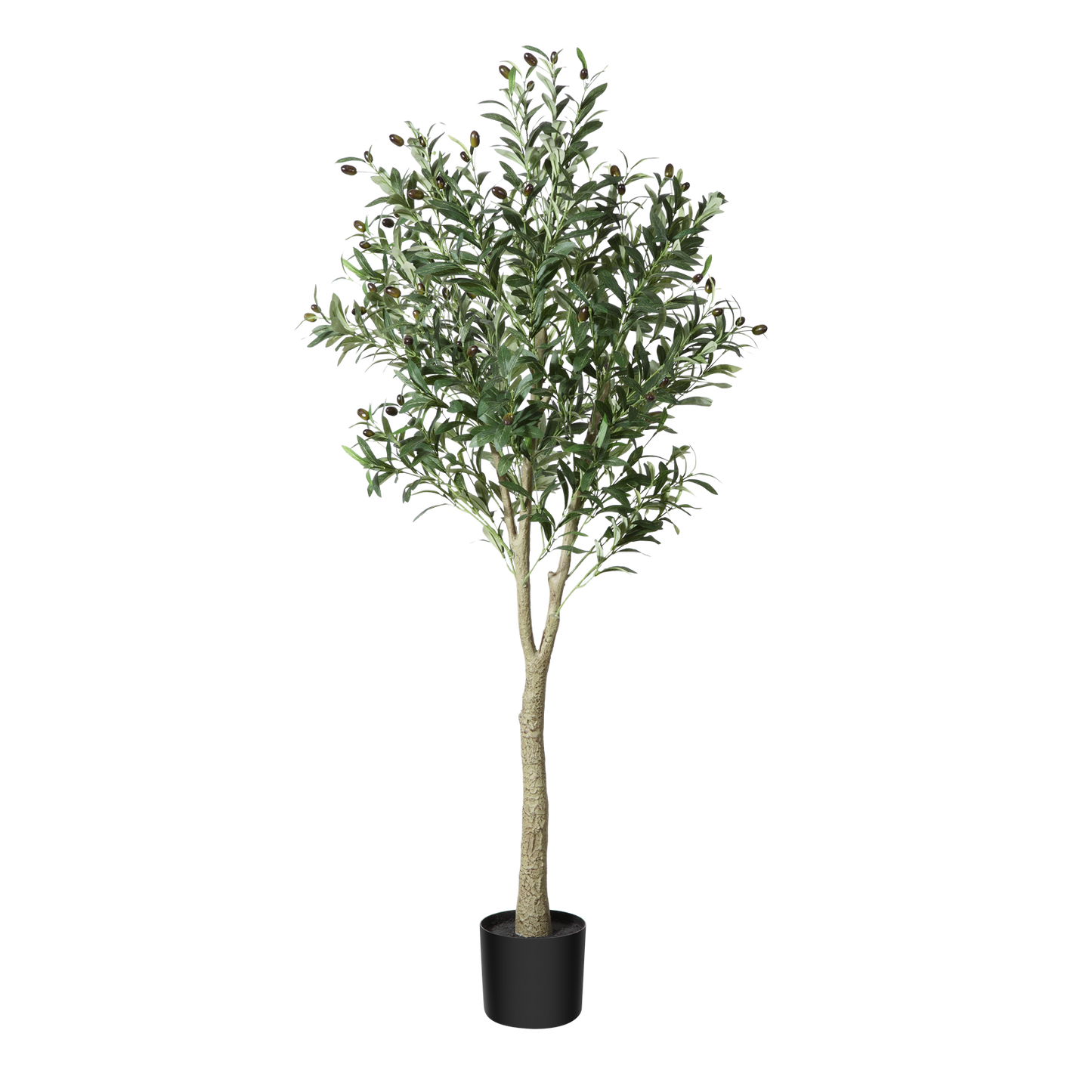 CROSOFMI Artificial Olive Tree 150cm Big tall Fake Plants, Artificial Olive Silk Plants Indoors in Pots, Faux Tropical large artificial plant suitable for Home Office Living Room outdoors Decor